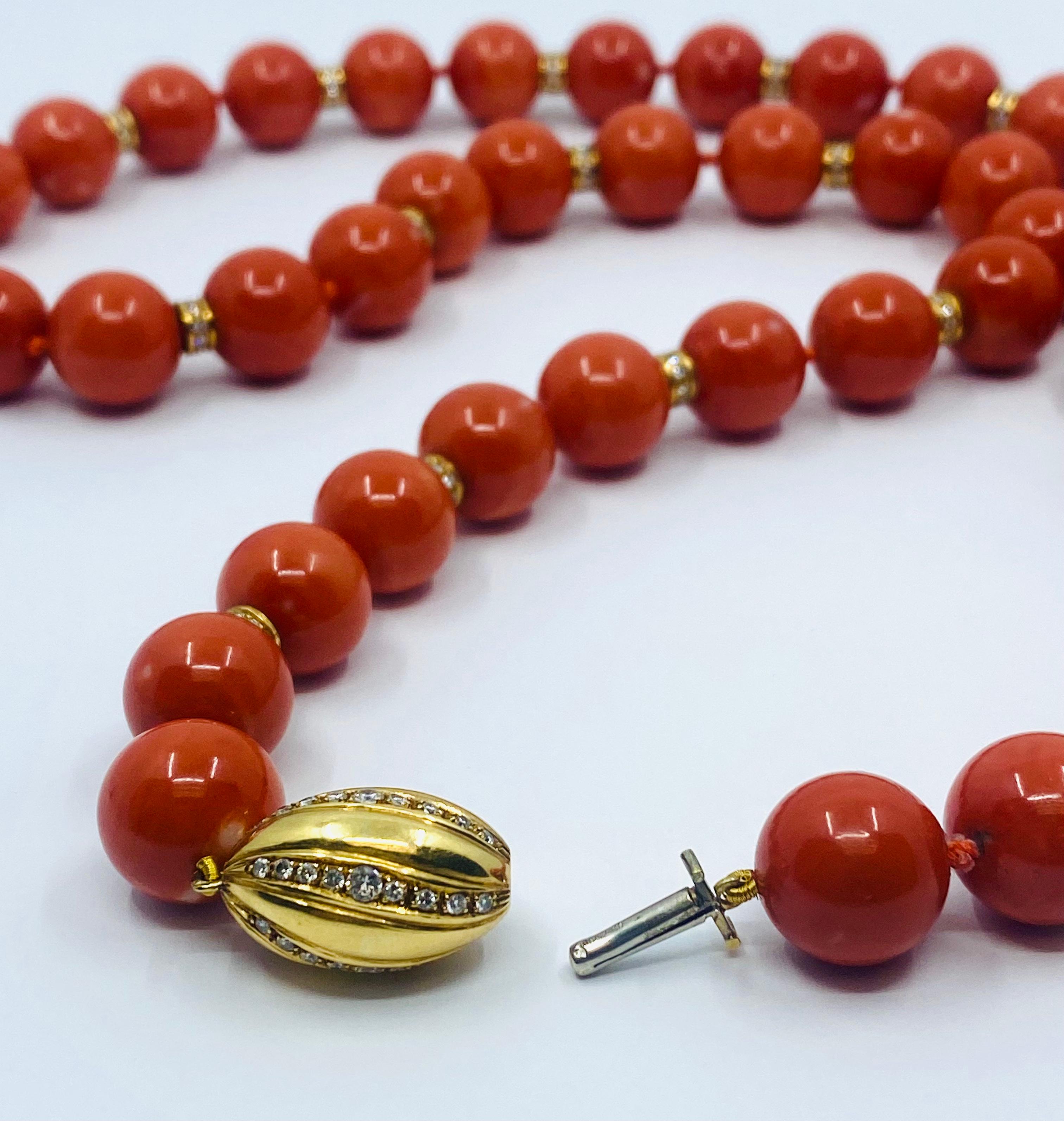Bulgari Necklace Coral Gold For Sale 1