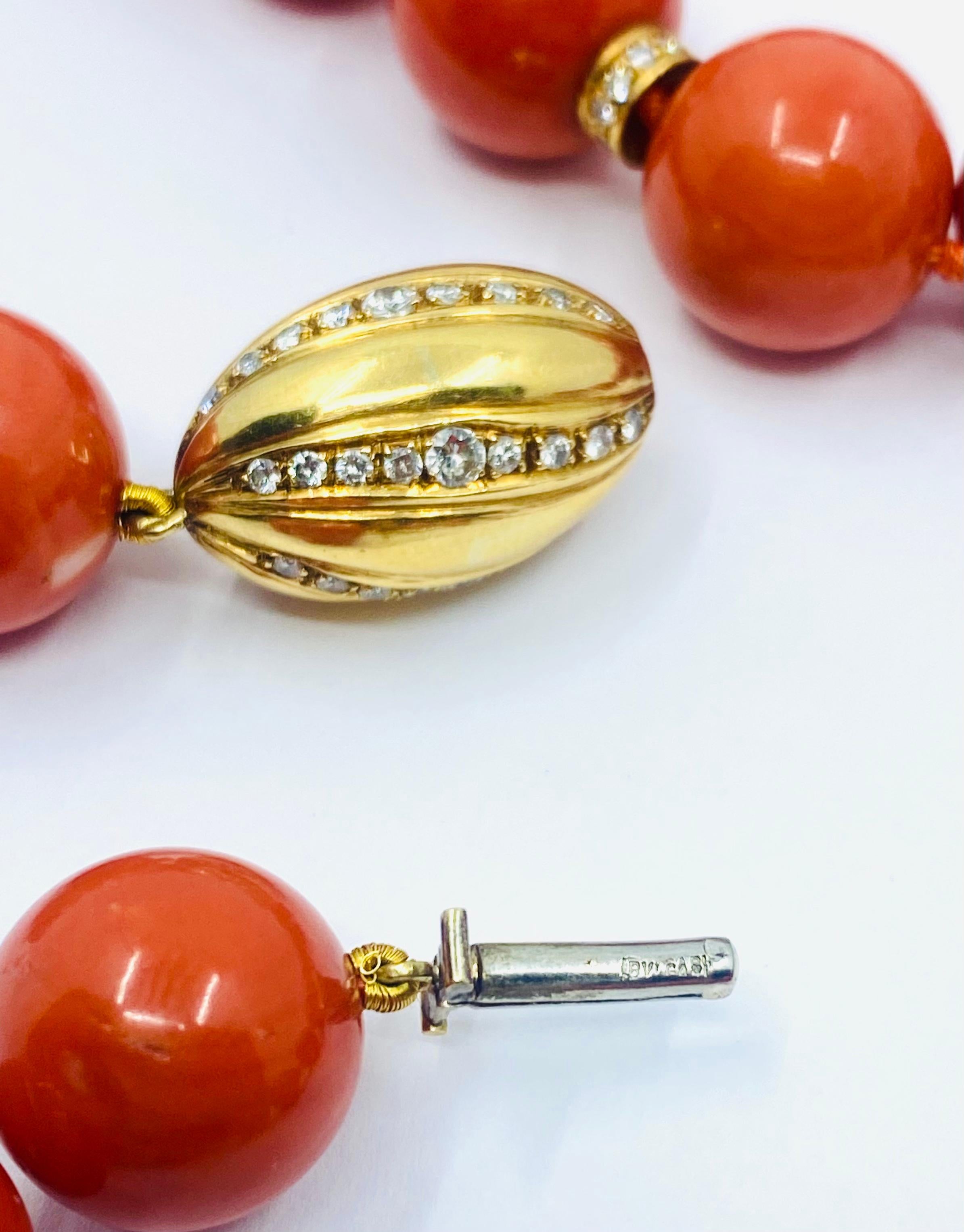 Bulgari Collana Oro Corallo in vendita 4
