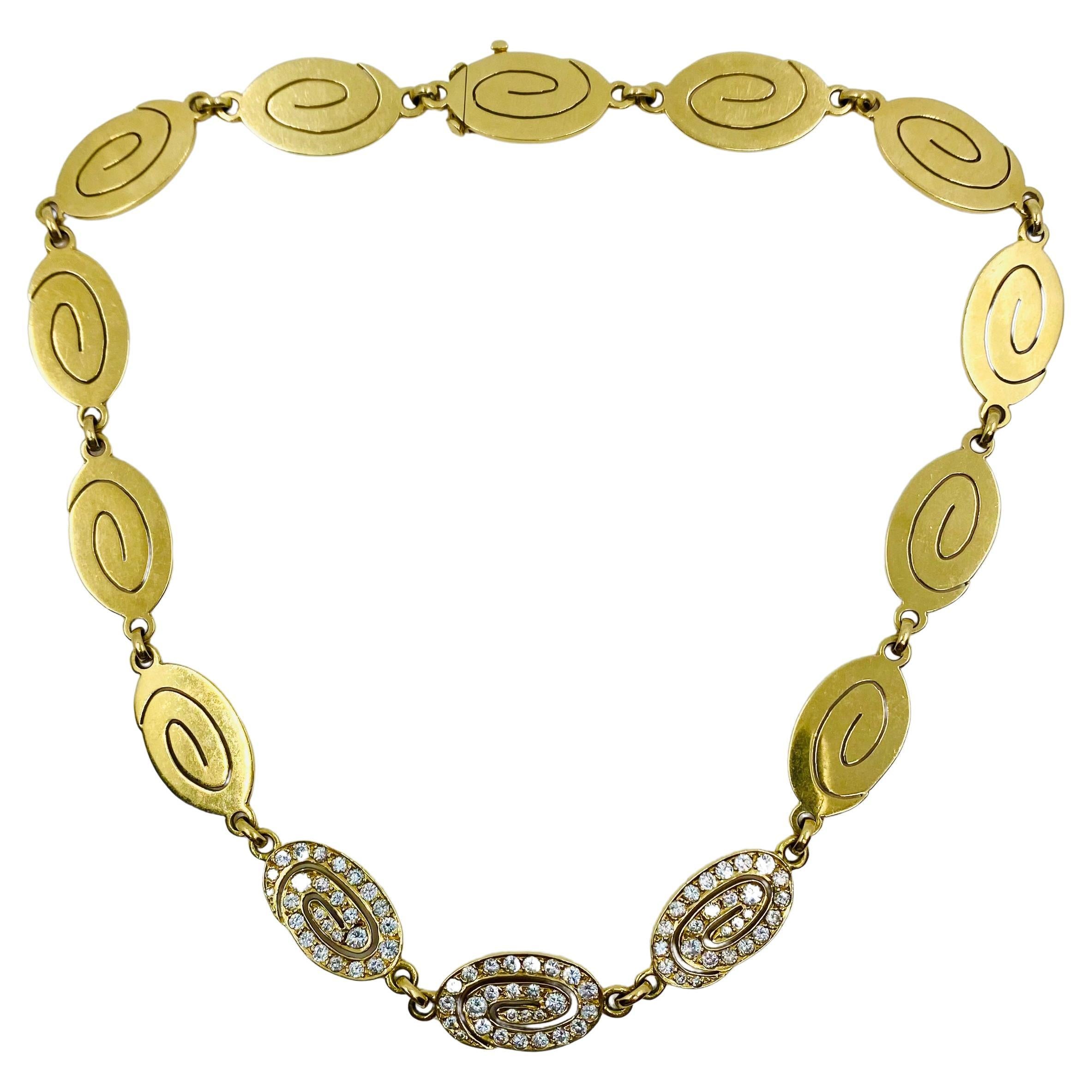 Bulgari Halskette aus Gold mit Diamanten