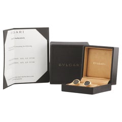 Bulgari Nicomedia-Constantinus Ancient Coin 18k Gold Cufflinks