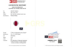 Bulgari No-Heat Ruby and Diamond Cocktail Ring in Platinum