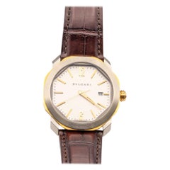 Bulgari Octo Roma 18K Rose Gold and Stainless Steel Mens Watch