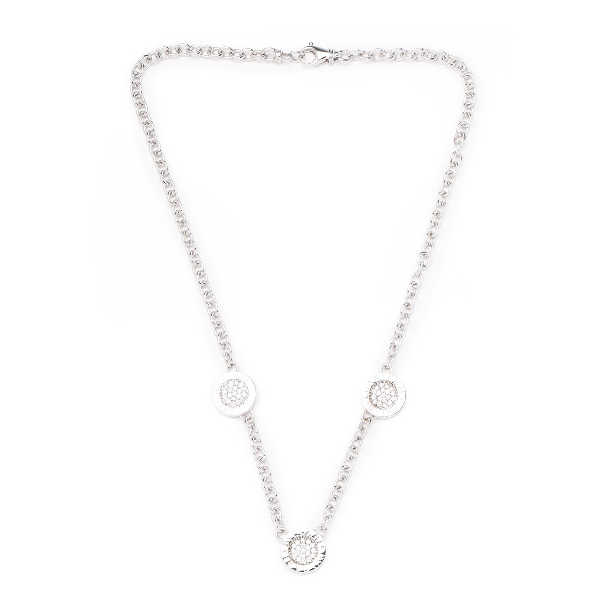 Women's Bulgari Onyx and Diamond Necklace
