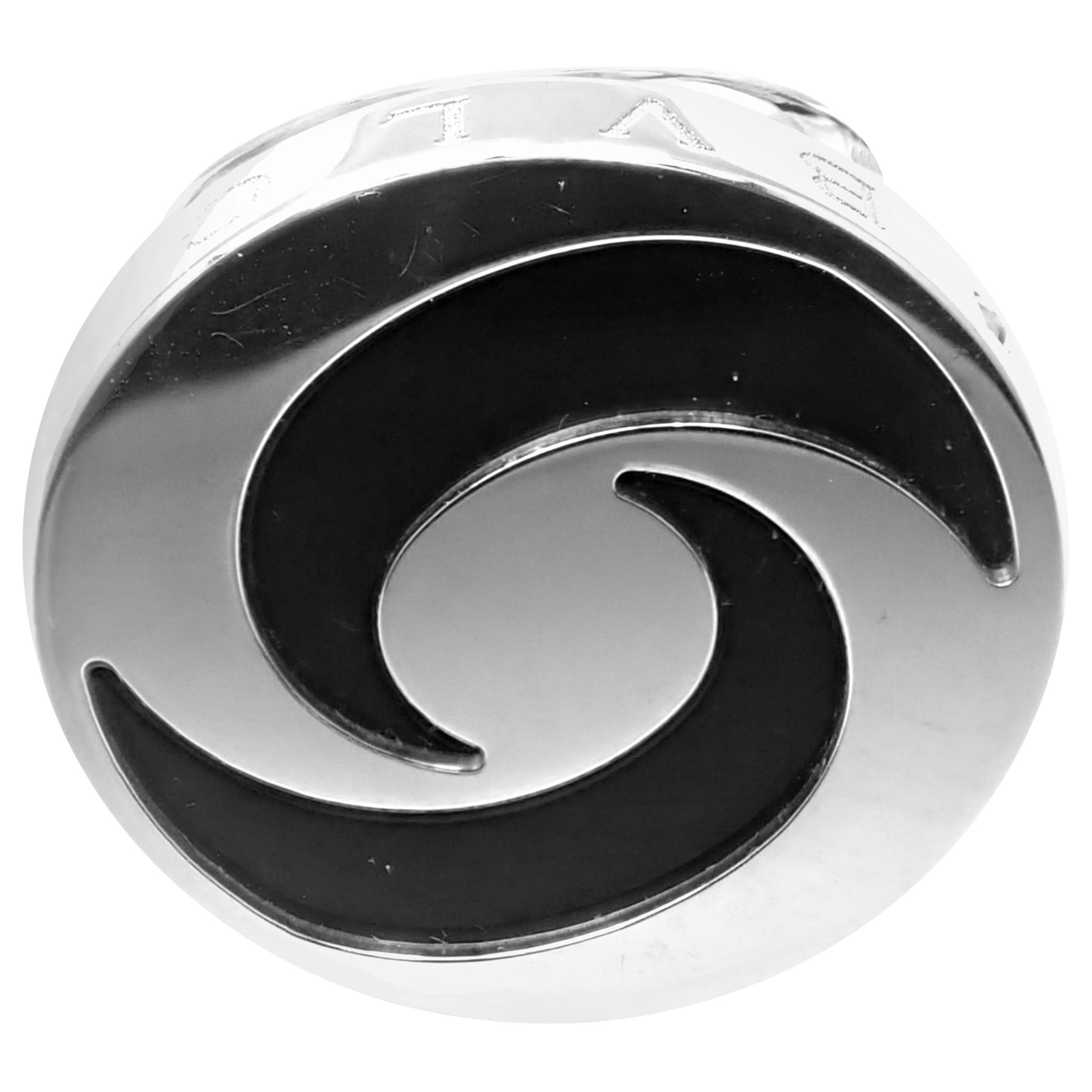 Bulgari Optical Illusion Spinning Onyx White Gold Ring