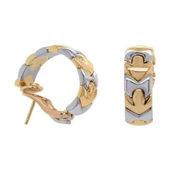 Bulgari Original 18kt Tt Fashion Hoop Earrings