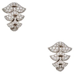 Bulgari Pair of Diamond Earclips