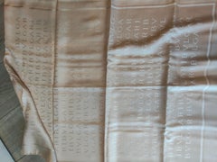 Bulgari pale pink silk and wool scarf NWOT