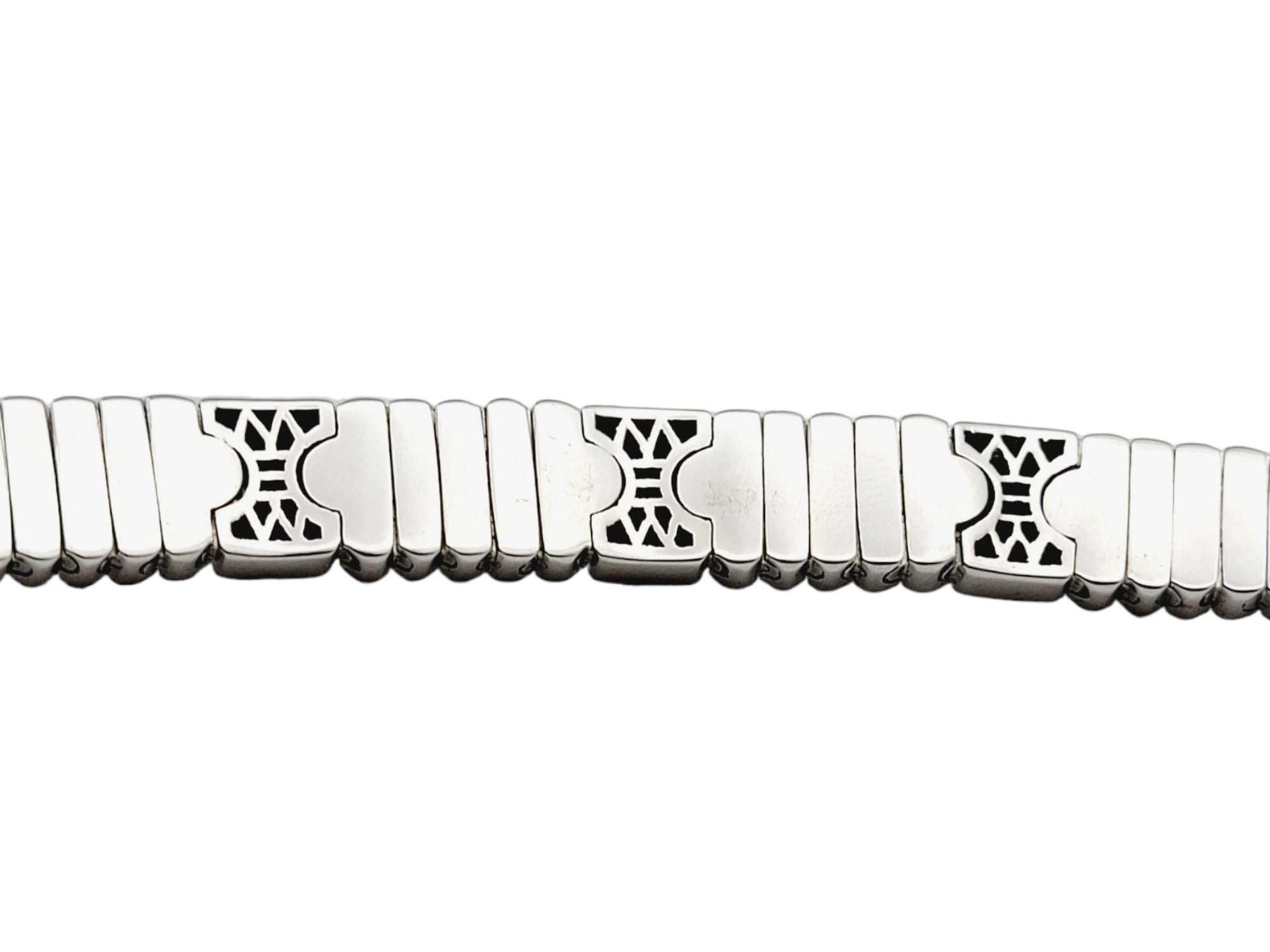 Bulgari Parentesi 18 Karat White Gold Diamond Collar Necklace F-G / VS1-VS2 3