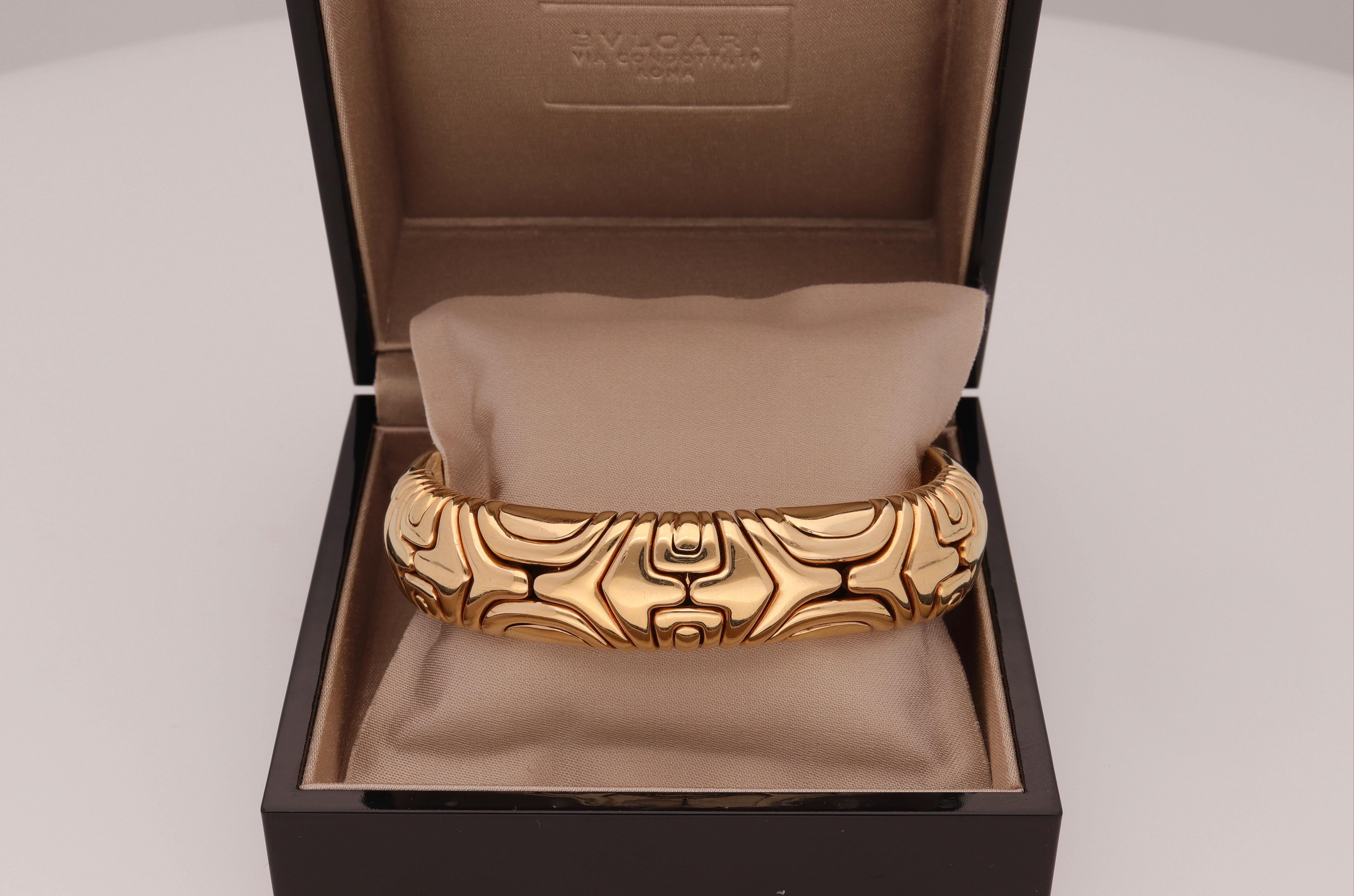 Modern Bulgari Parentesi 18 Karat Yellow Gold Bracelet