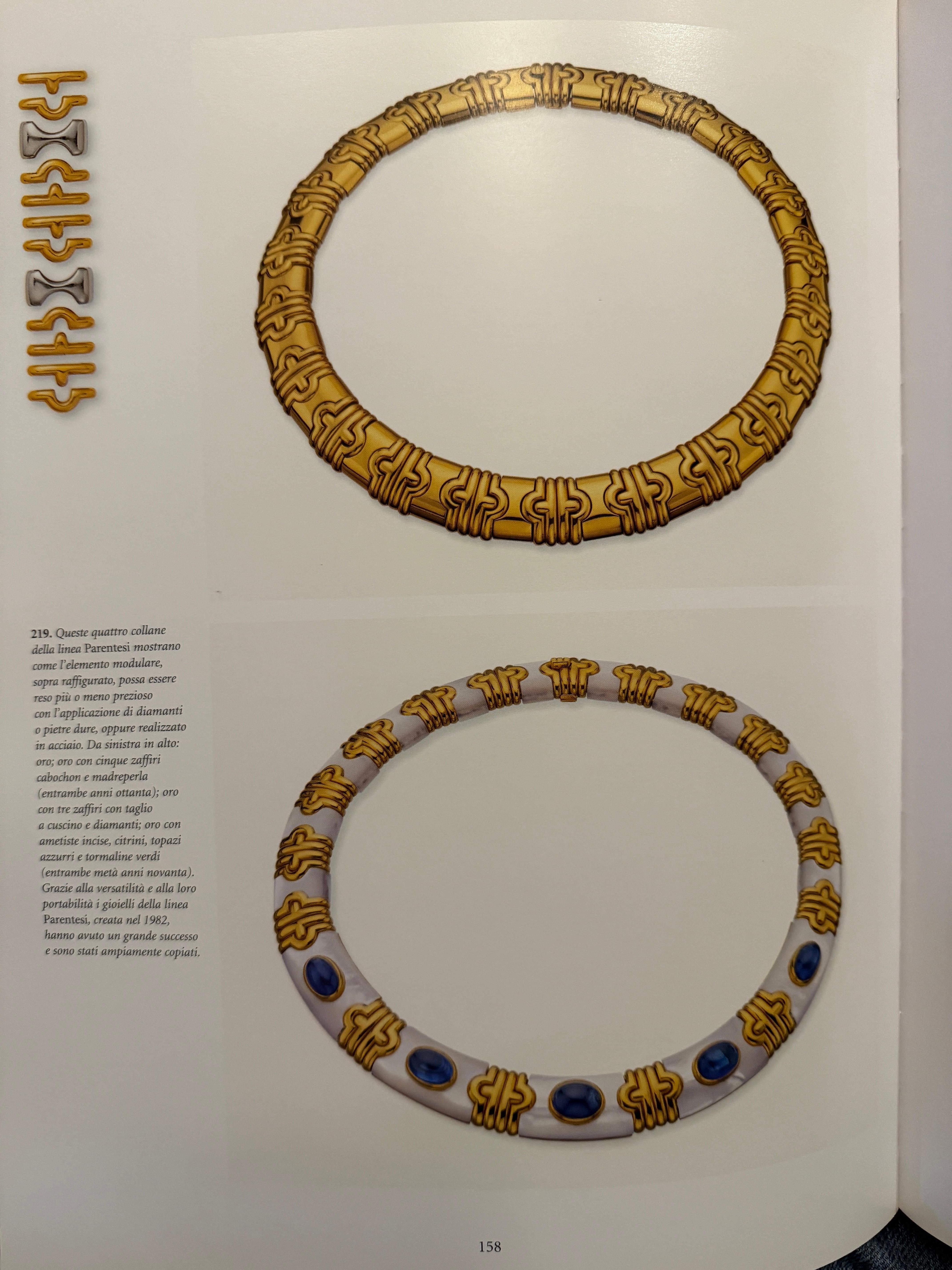 Bulgari Parentesi  18 Karat Gold Vintage Gliederhalskette Chocker Französische Markierungen 3
