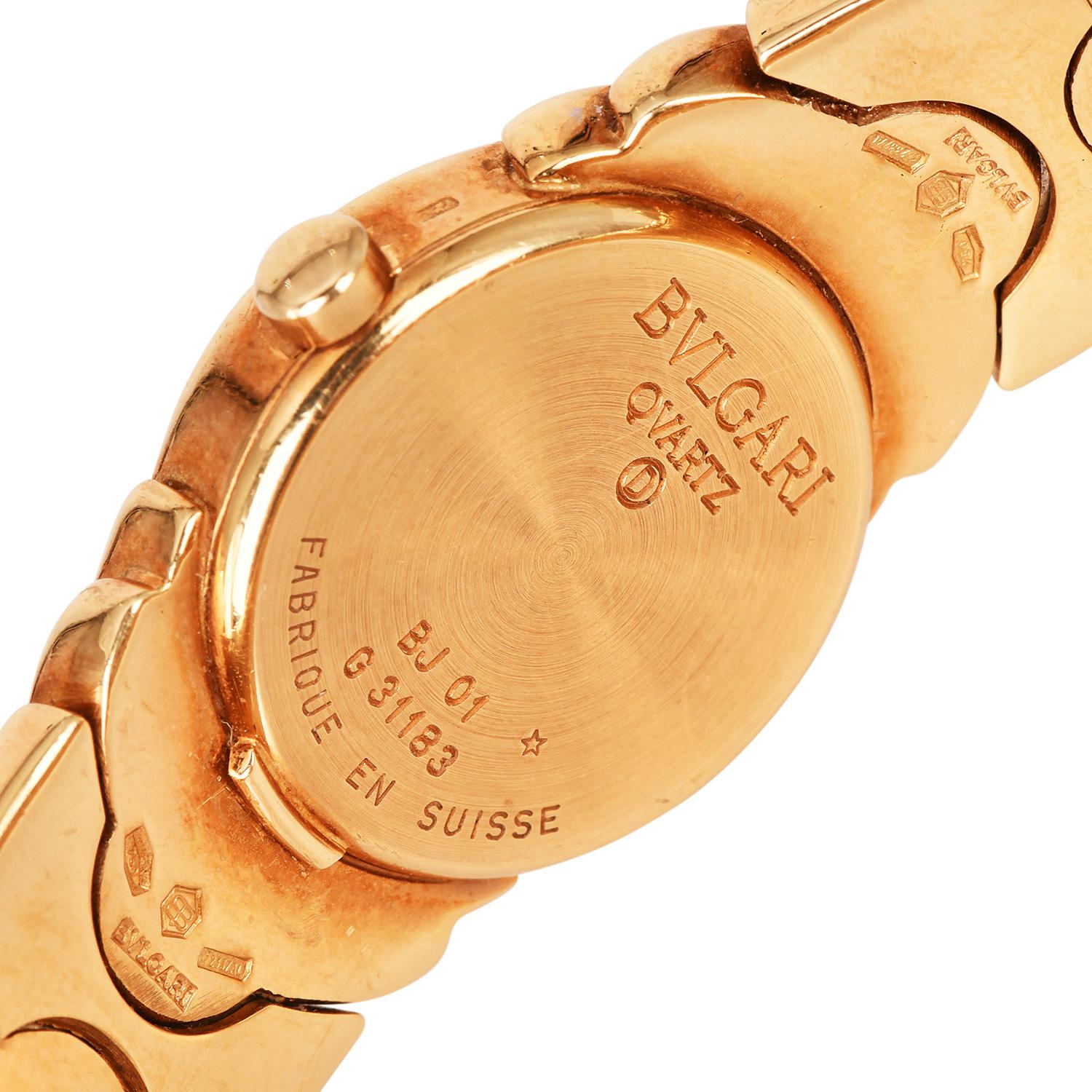Bulgari Parentesi 18K Yellow Gold Bvlgari Watch, Ref. BJ 10 For Sale 3