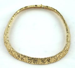 Bulgari Parentesi 18 Karat Gelbgold Choker-Halskette