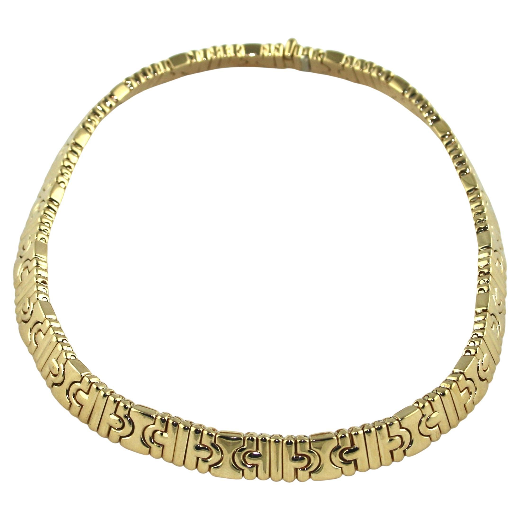 Bulgari Parentesi 18K Yellow Gold Choker Necklace