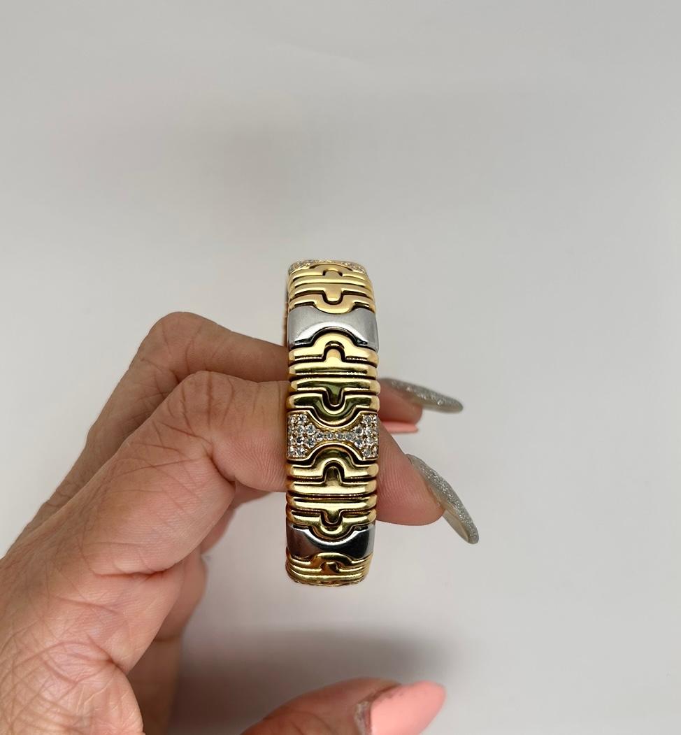 Bulgari Parentesi 18k YG/SS Bangle Bracelet 1