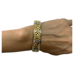 Bulgari Parentesi 18k YG/SS Bangle Bracelet