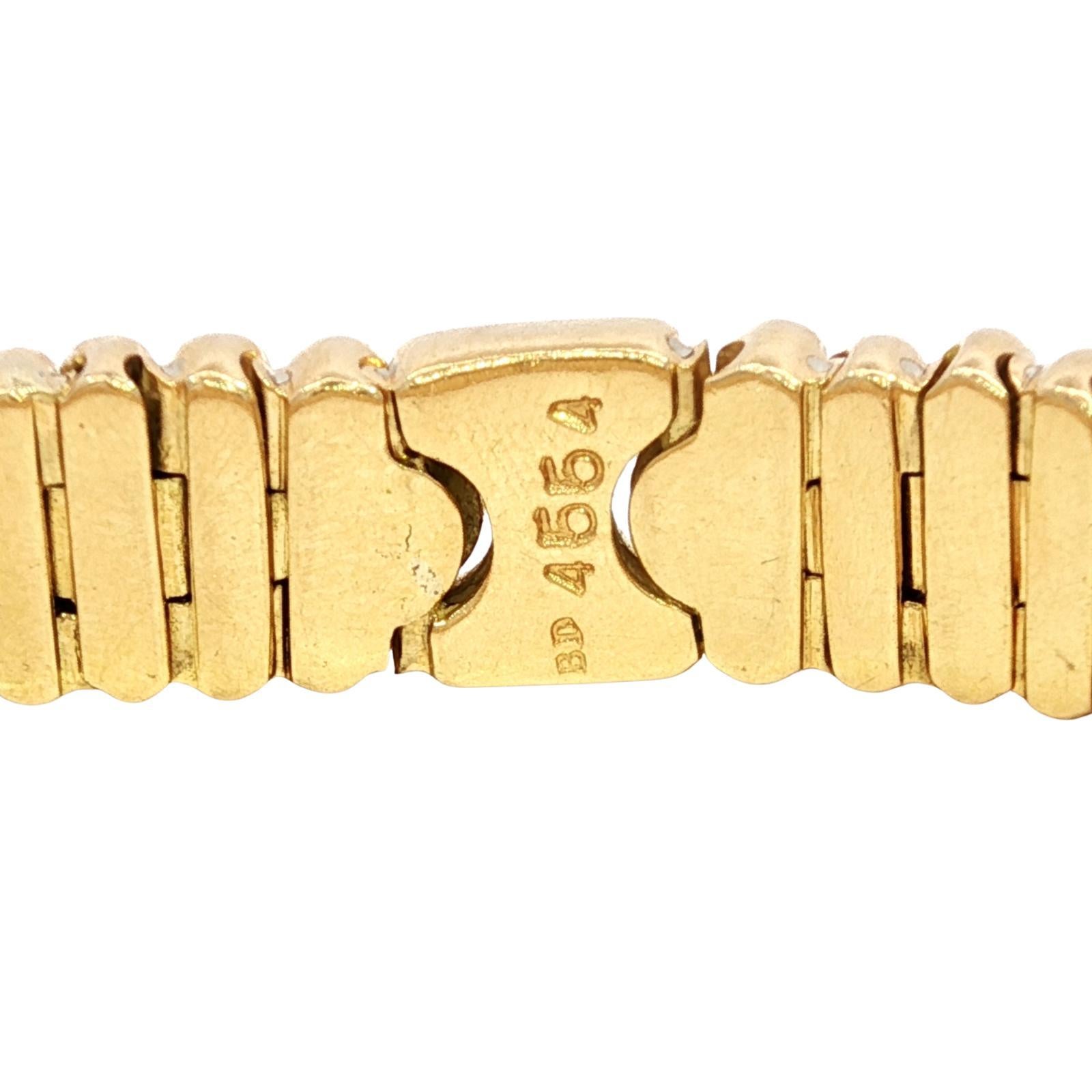 Bracciale Bulgari Parentesi in oro giallo 18 carati vintage anni '70 lunghezza 7 in vendita 10