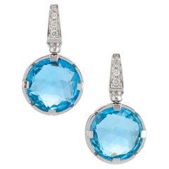 Orecchini BULGARI Parentesi Cocktail in topazio blu