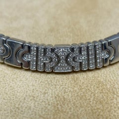 Collana girocollo Bulgari Parentesi Diamond in oro bianco 18k