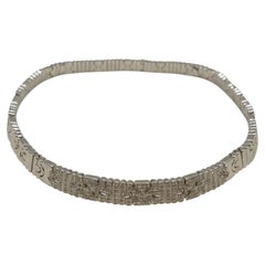 Collana girocollo Bulgari Parentesi Diamond in oro bianco 18k