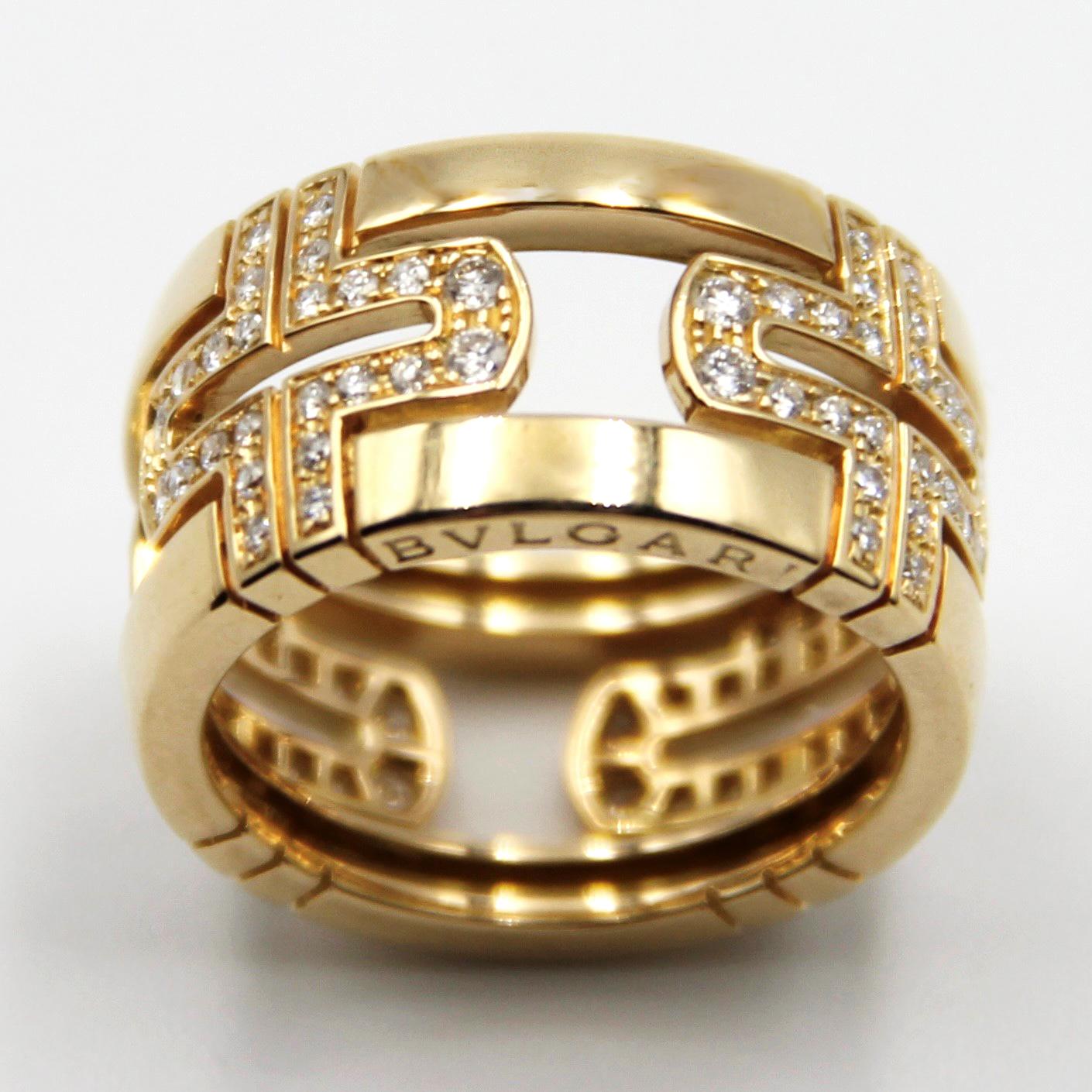 bulgari parentesi ring yellow gold