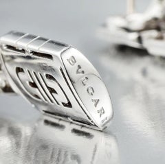 Bulgari Parentesi Diamant Gold 18 Karat Tropfenohrringe