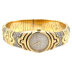 Bulgari Parentesi Diamond Gold Cuff Watch