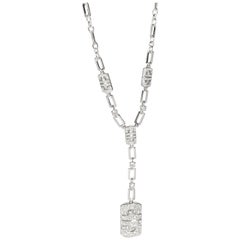 Bulgari Parentesi Diamond Necklace in 18 Karat White Gold 2.63 Carat