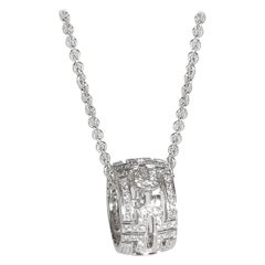 Bulgari Parentesi Diamond Necklace in 18 Karat White Gold 0.65 Carat