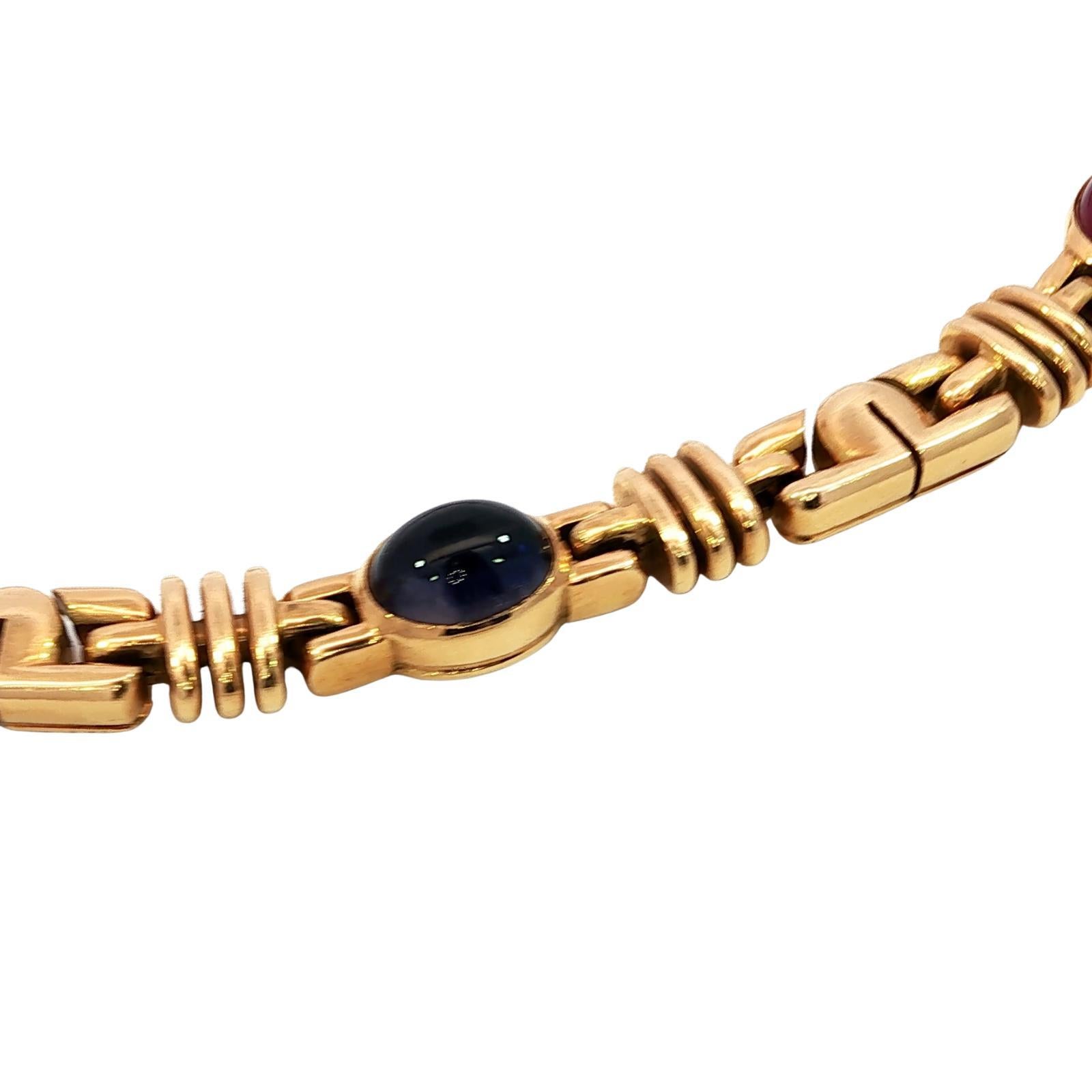 Bulgari Parentesi Gemstone Necklace Or jaune 18K Iolite Tourmaline ~17.9ctw 5