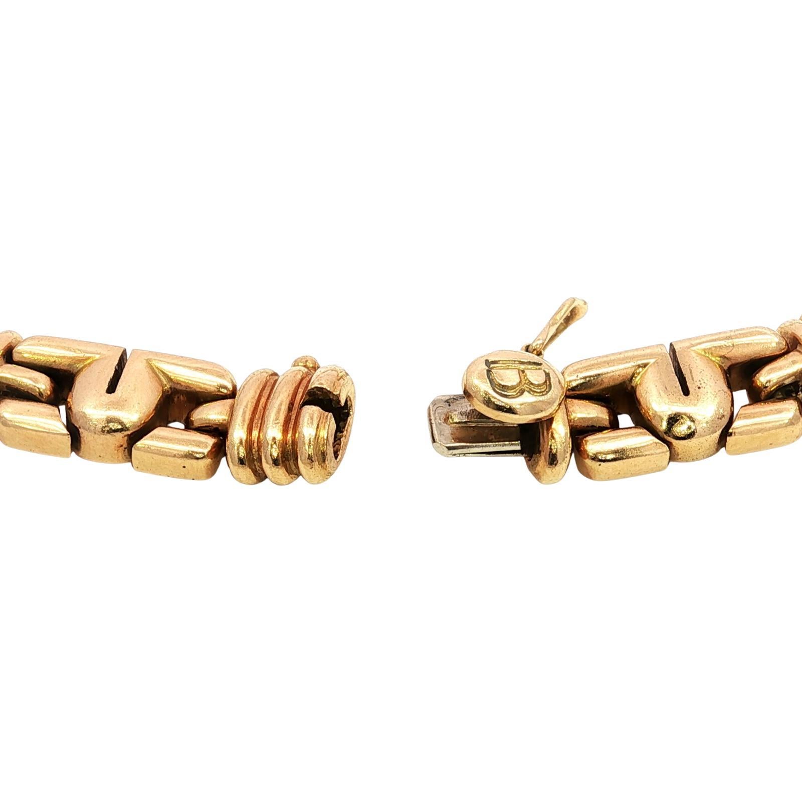 Bulgari Parentesi Gemstone Necklace Or jaune 18K Iolite Tourmaline ~17.9ctw 8