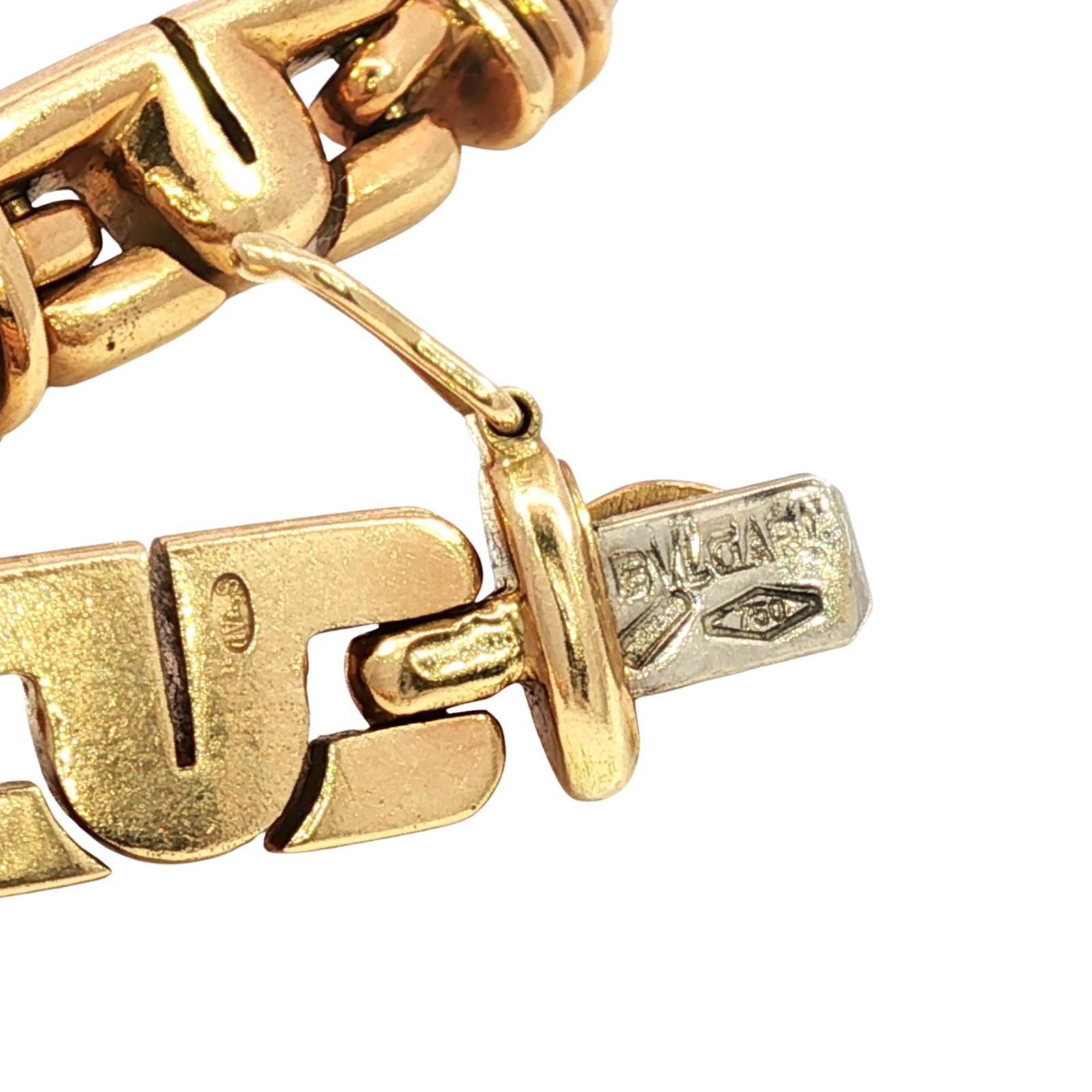 Bulgari Parentesi Gemstone Necklace Or jaune 18K Iolite Tourmaline ~17.9ctw 9