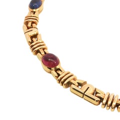 Bulgari Parentesi Necklace 18K Yellow Gold Iolite Tourmaline ~17.9ctw
