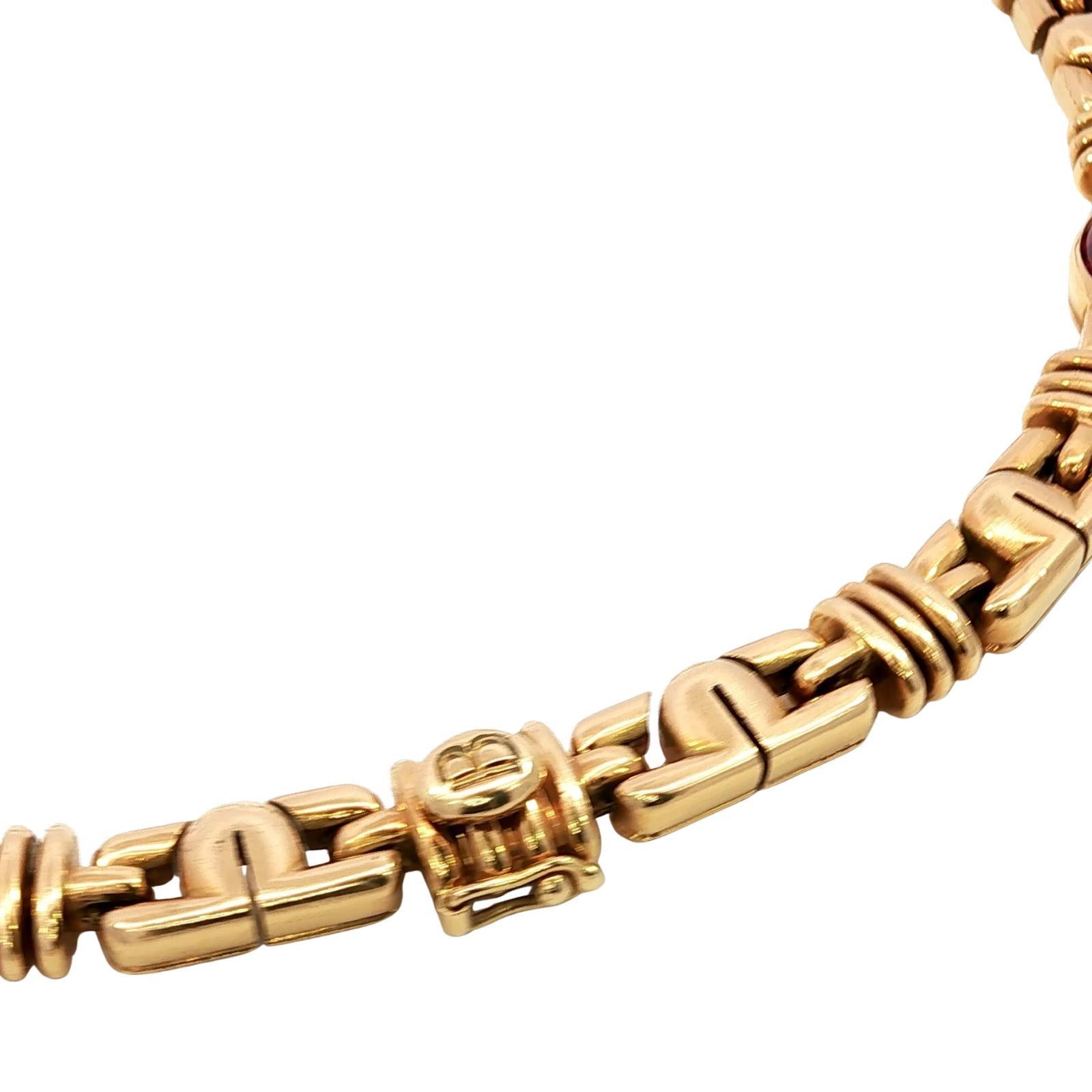 Bulgari Parentesi Gemstone Necklace Or jaune 18K Iolite Tourmaline ~17.9ctw 1