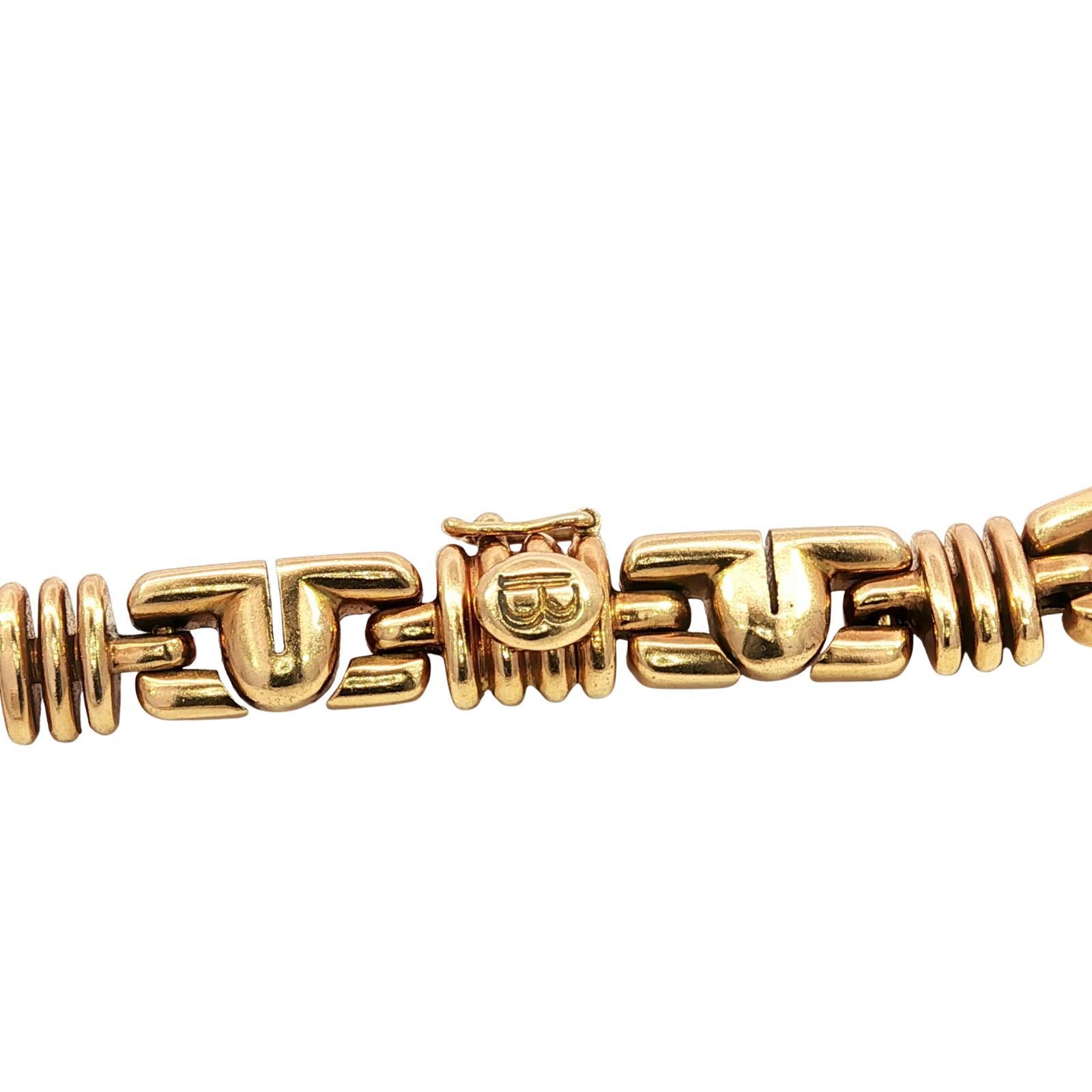 Bulgari Parentesi Gemstone Necklace Or jaune 18K Iolite Tourmaline ~17.9ctw 2