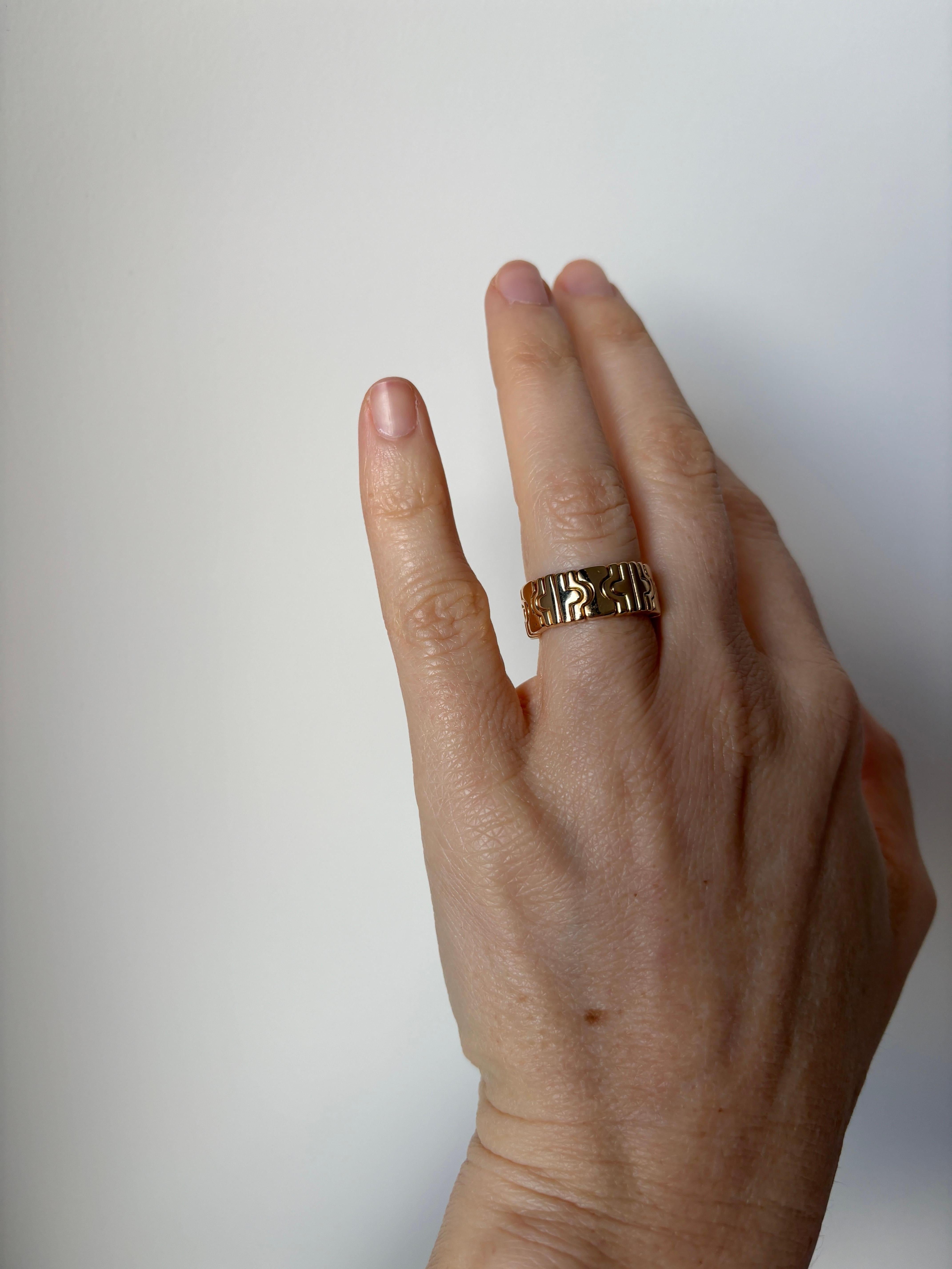 Bulgari Parentesi Gold Ring For Sale 2