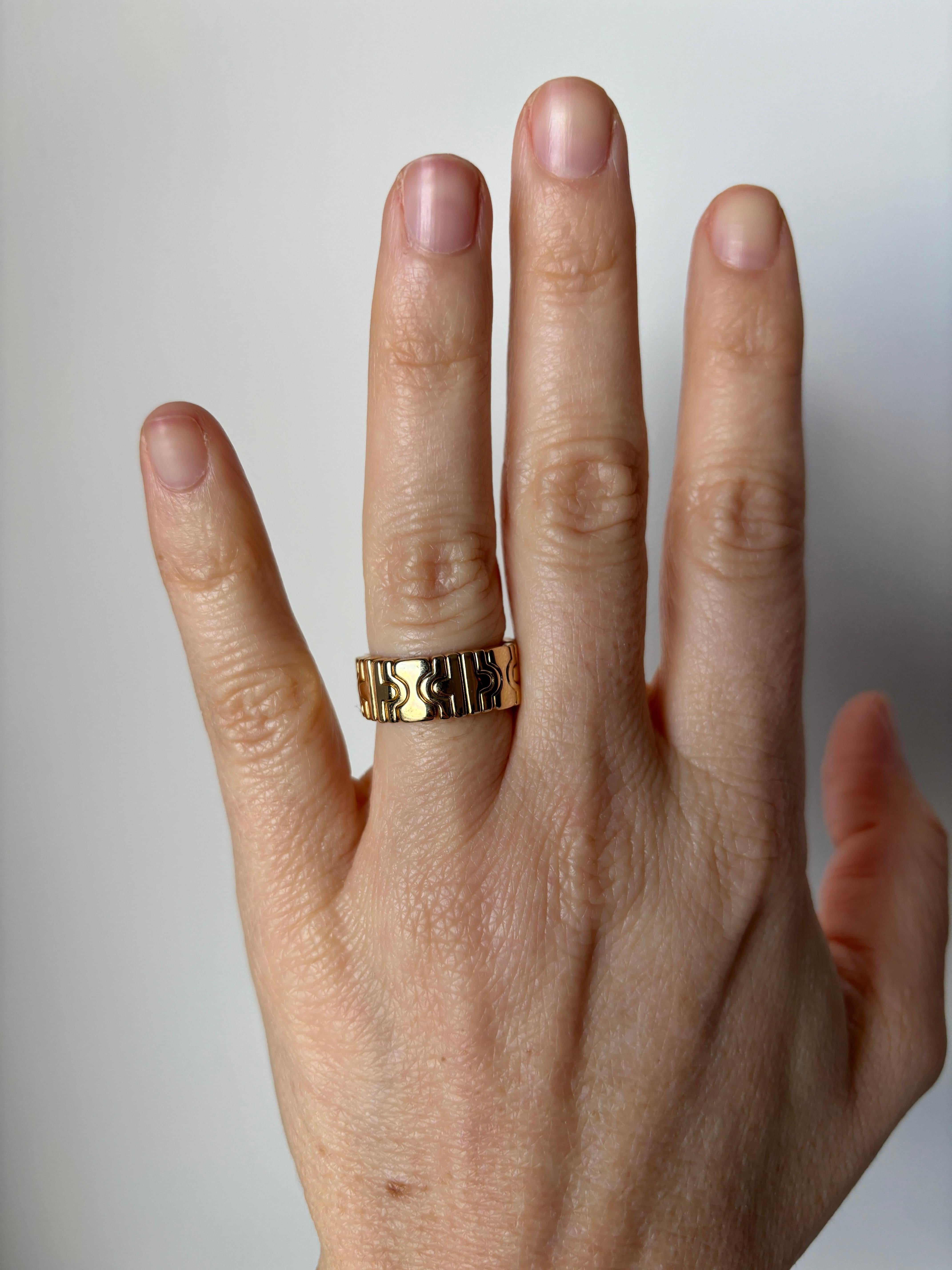 Bulgari Parentesi Gold Ring For Sale 3