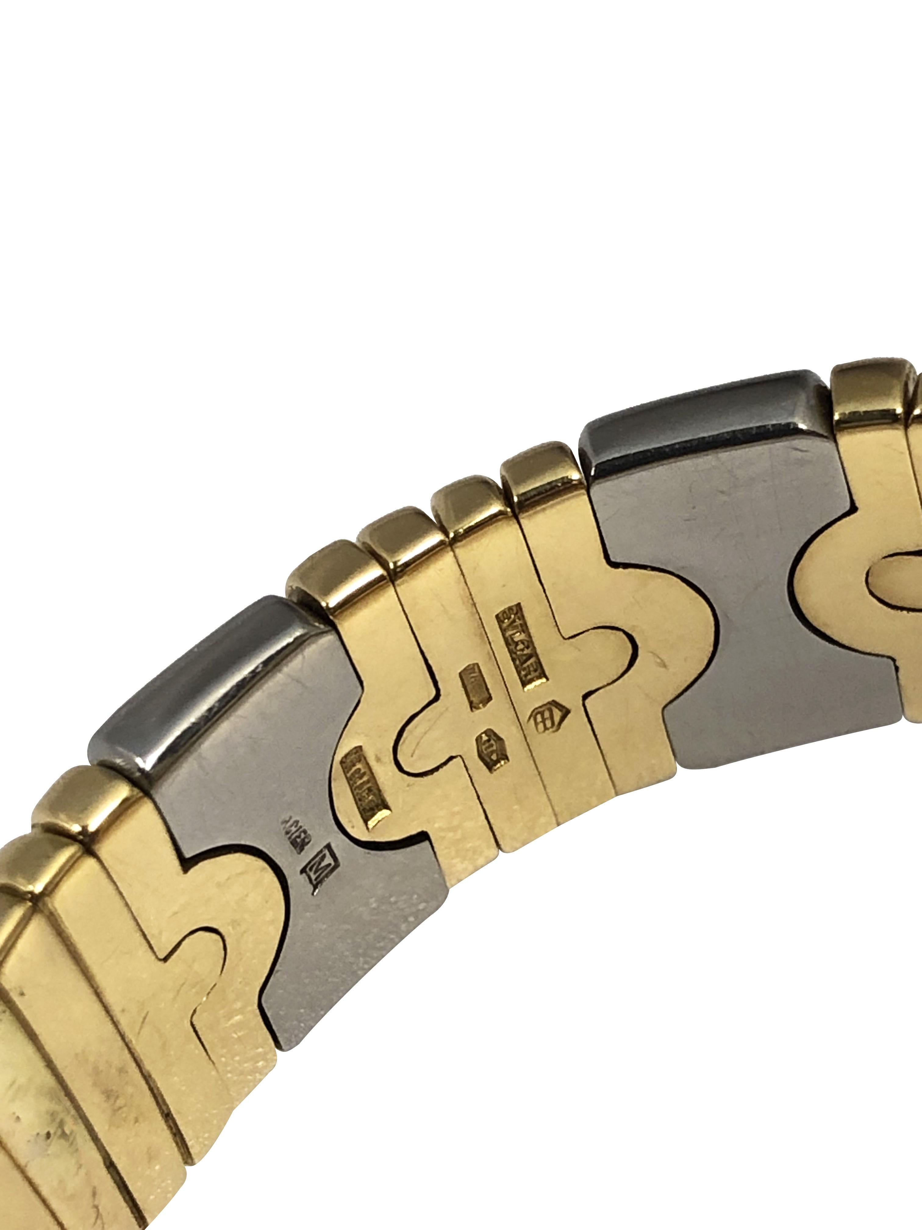 Bulgari Parentesi Ladies Yellow Gold and Steel Quartz Wrist Watch en venta 1