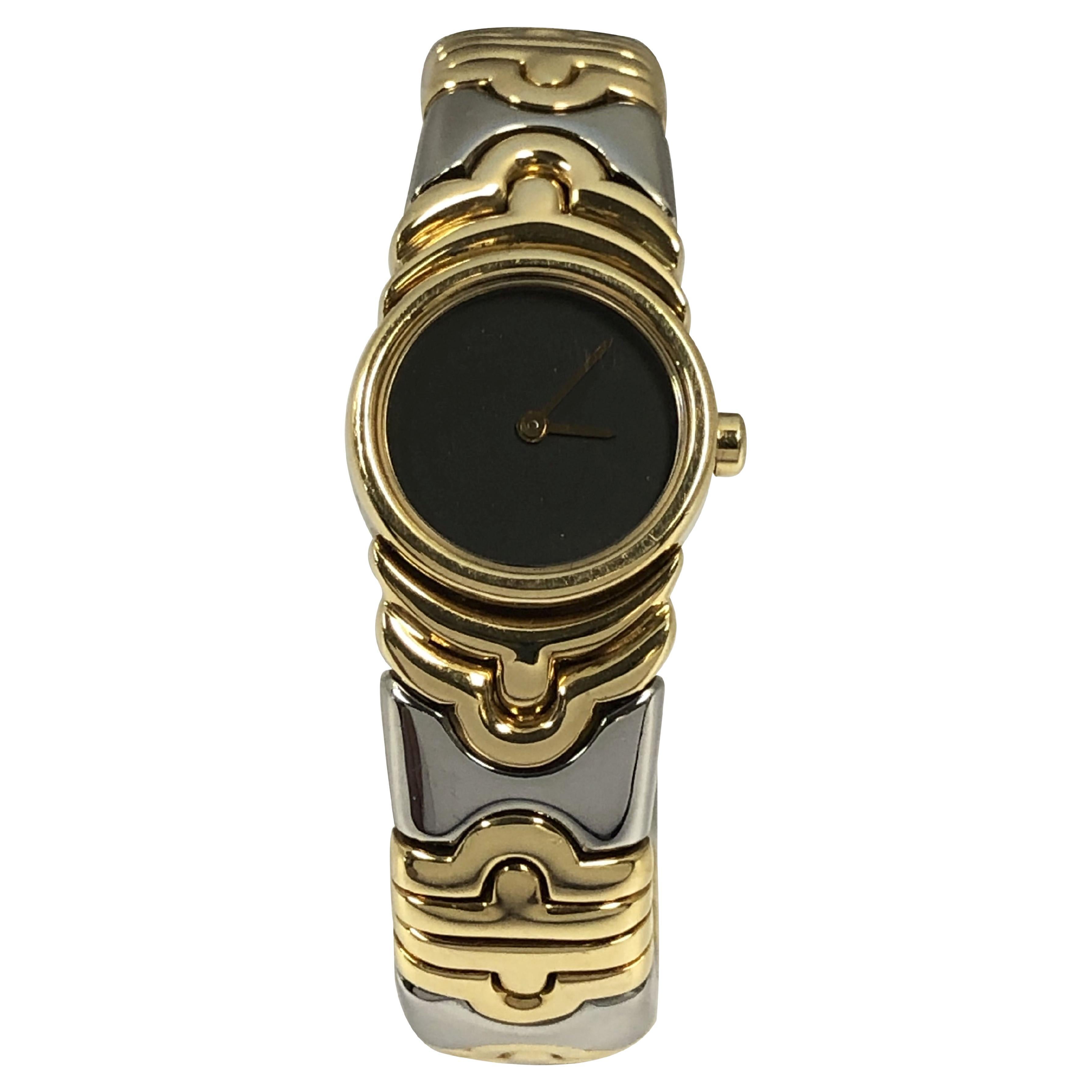 Bulgari Parentesi Ladies Yellow Gold and Steel Quartz Wrist Watch