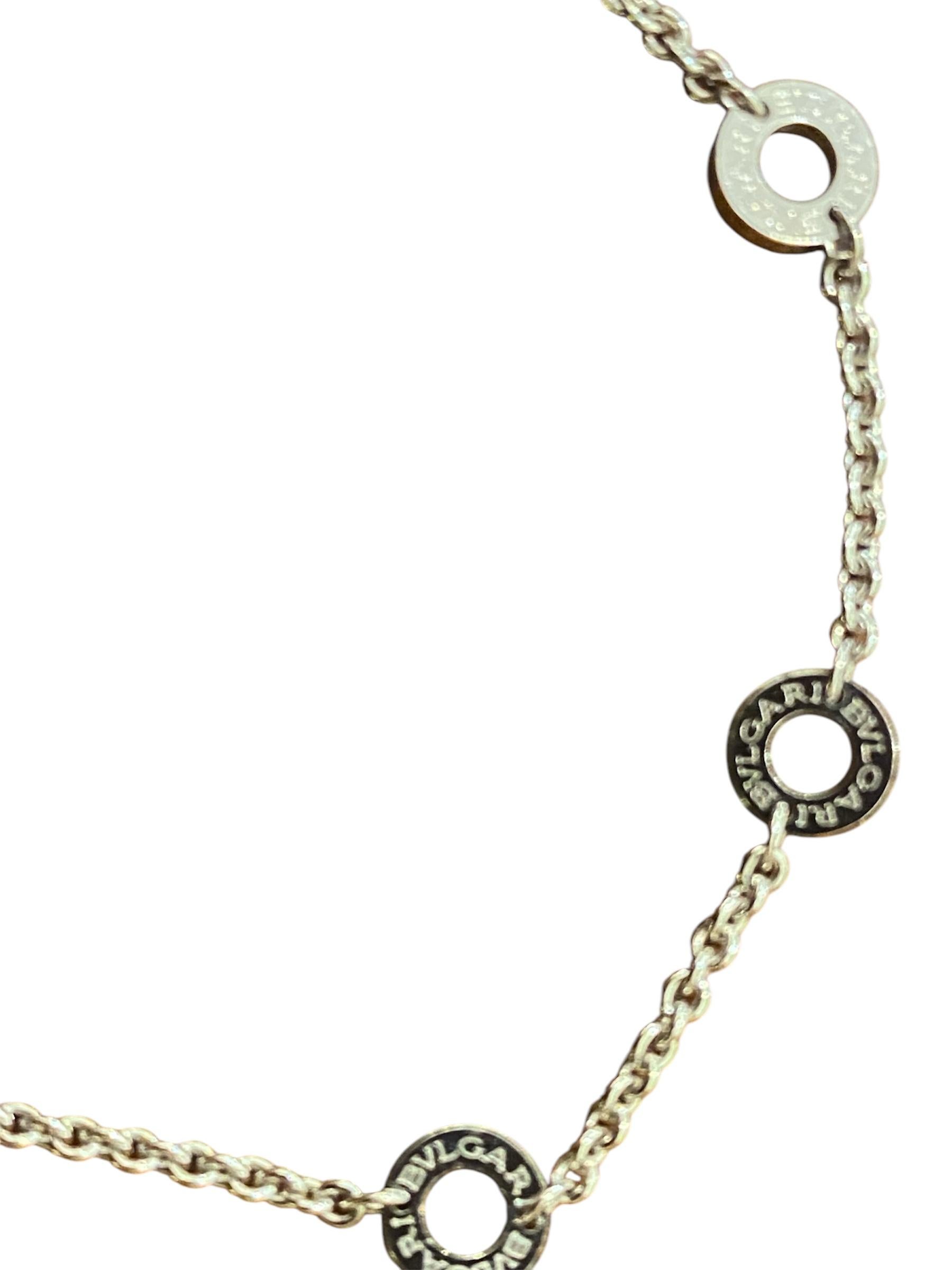 Brilliant Cut Bulgari Parentesi Necklace, Gold and Diamonds