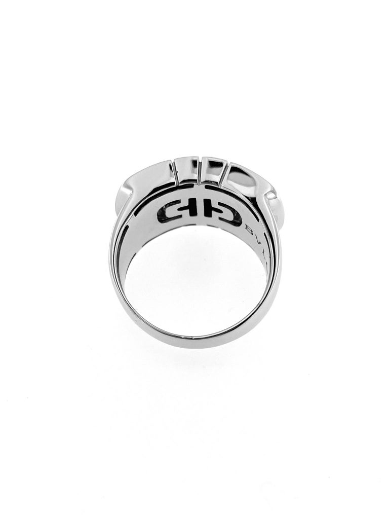 Bulgari Parentesi Ring 18 karat White Gold For Sale at 1stDibs