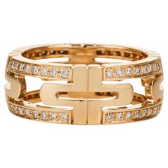 BULGARI Parentesi ring in yellow gold and diamonds