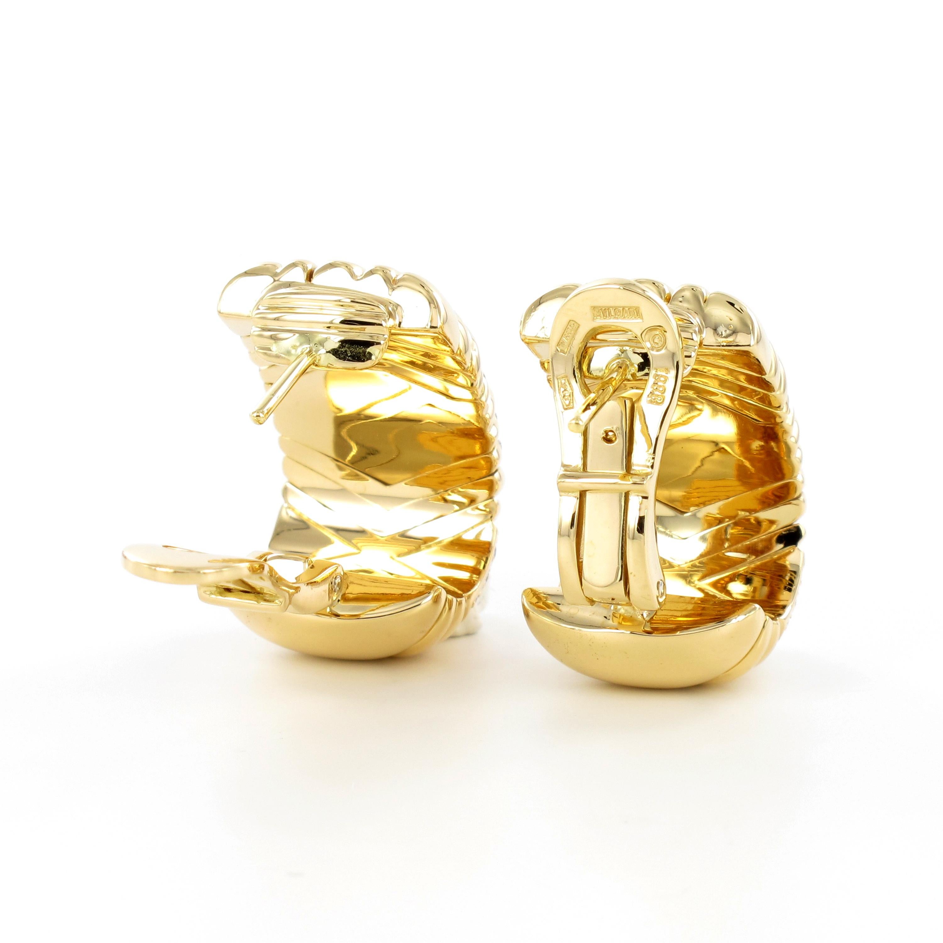 Bulgari Parentesi Set in 18 Karat Yellow Gold and Steel with Diamonds 8