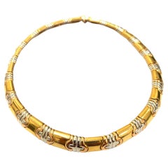 Bulgari Parentesi Three Color Gold  Necklace