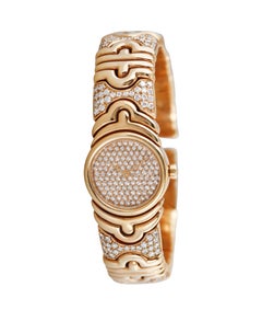 Bulgari Parentesi Bracelet montre BG01 en or jaune et diamants