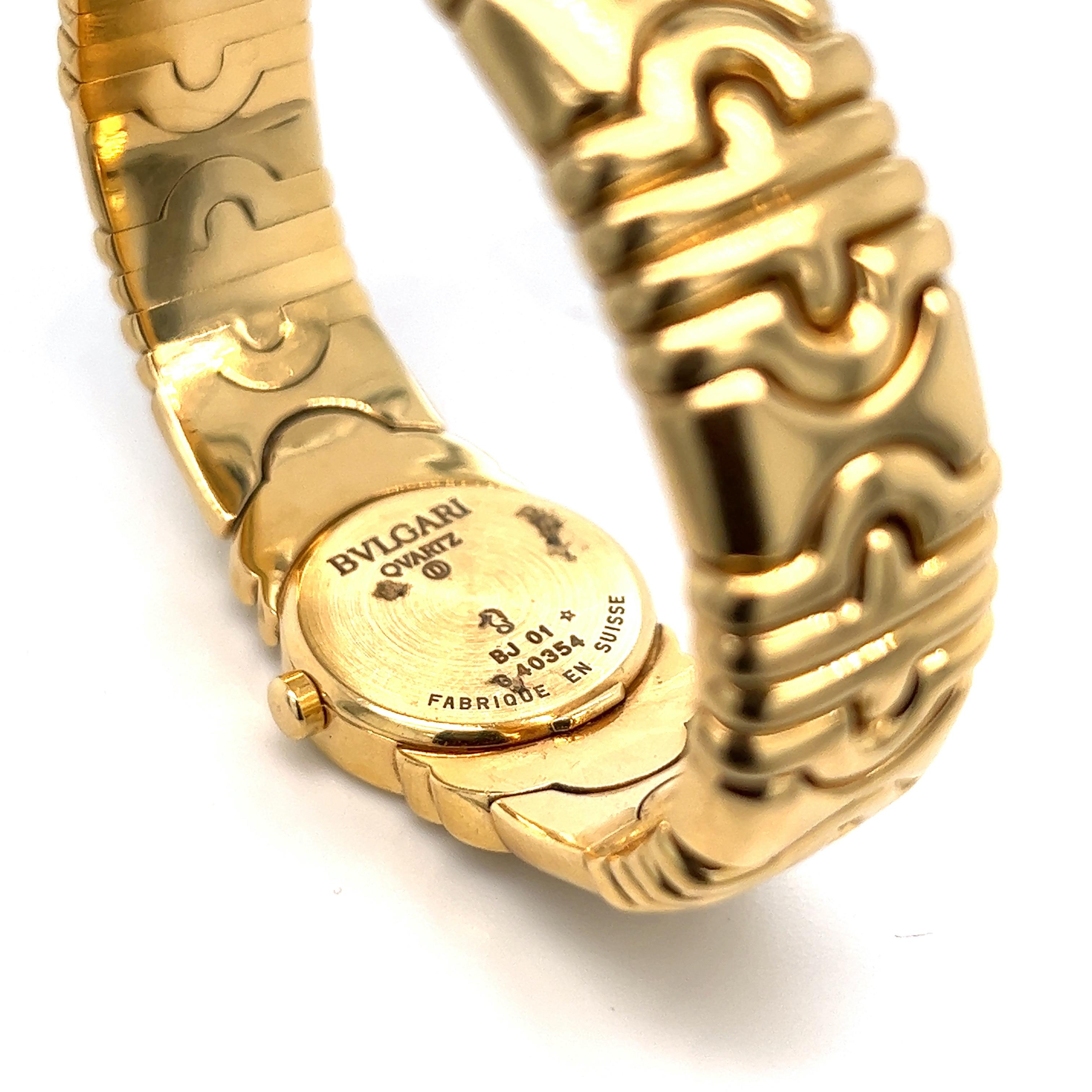 Women's Bulgari Parentesi Yellow Gold Watch Bracelet BJ01