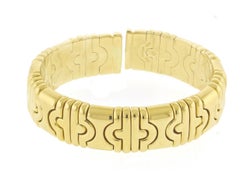 Bulgari Parenthesis all Gold Bangle Bracelet Cuff