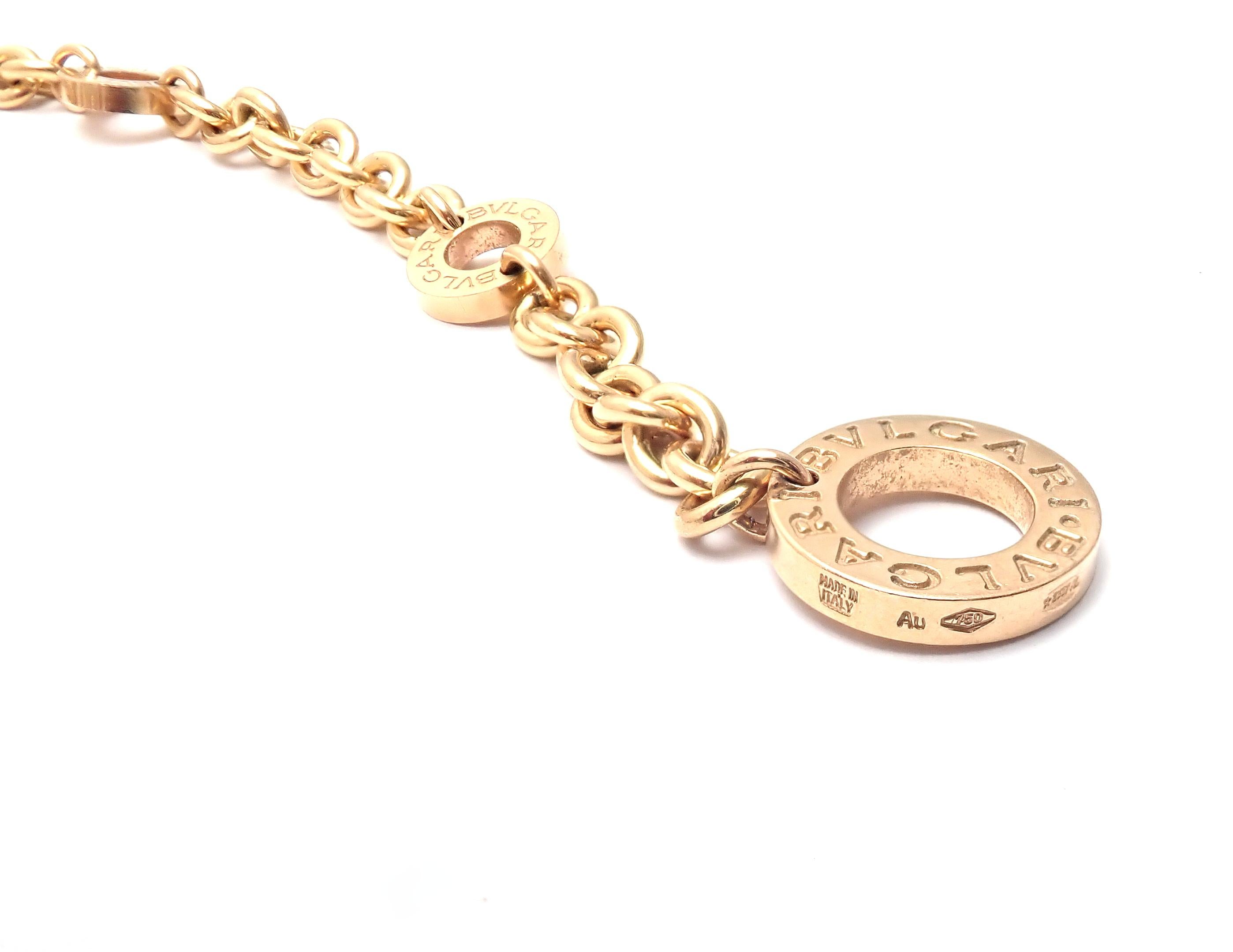 Bulgari Pave Diamond Rose Gold Pendant Necklace 5