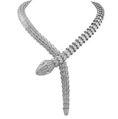 Bulgari - Collier Serpenti à diamants pavés