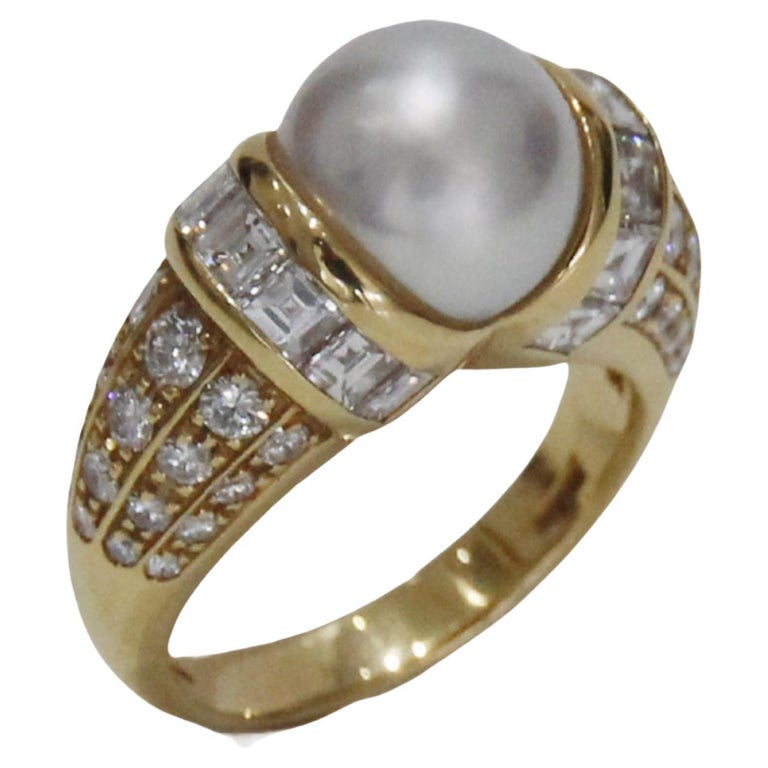 Perlée pearls of gold ring, small model 18K yellow gold - Van