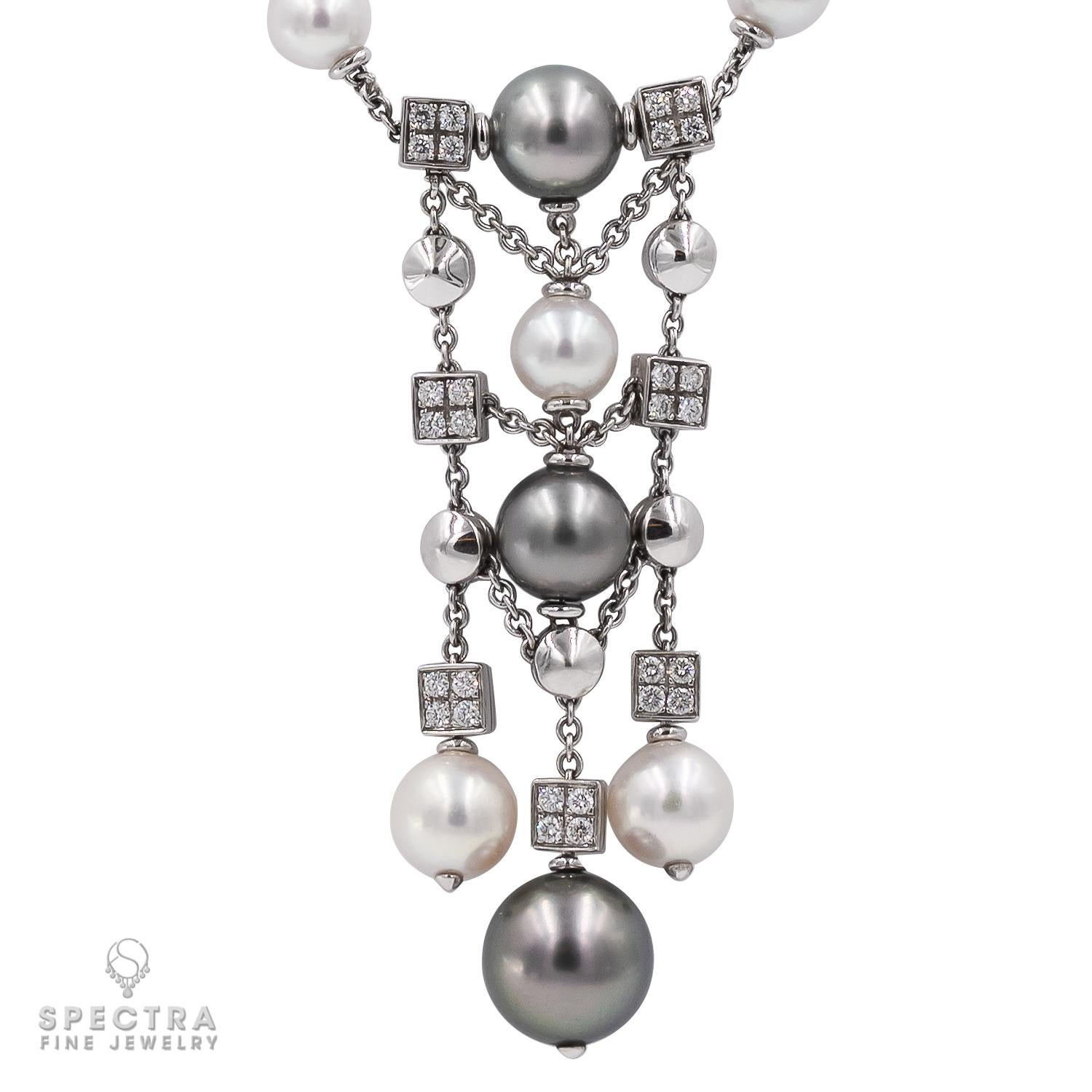 Bulgari Diamond Pearl Demi-Parure Suite For Sale 1